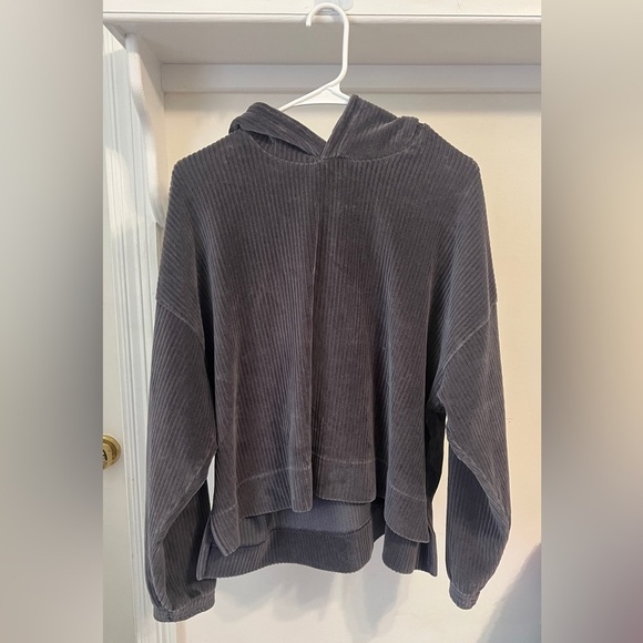 aerie Tops - Aerie Groove On Velour Hoodie